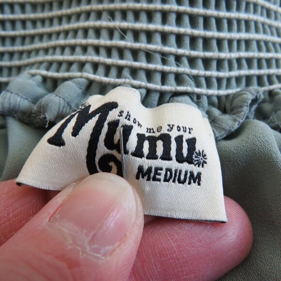 SHOW ME YOUR MUMU Hacienda Chiffon Maxi Dress Bridesmaid Wedding - Size M - Picture 13 of 14